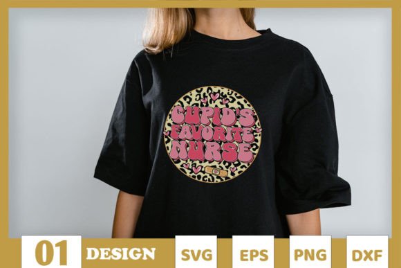 Cupid’s Favorite Nurse Valentine Leopard
