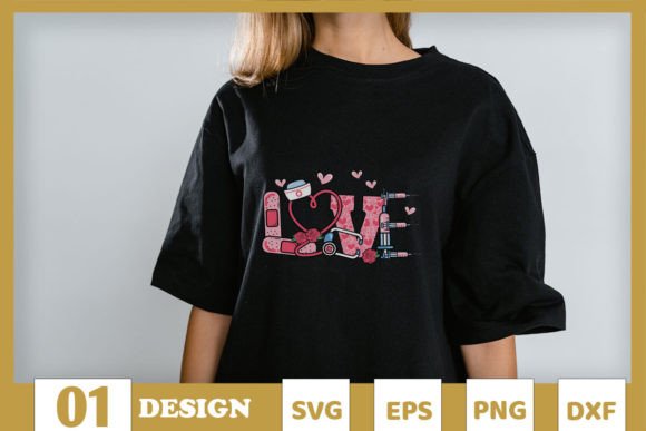 LOVE Stethoscope Nurse Valentine
