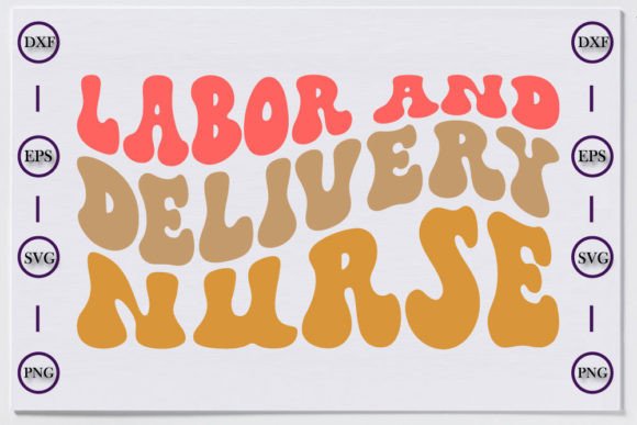 Nurse Unique Retro T-shirt Design, Labor