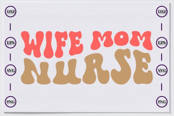 Nurse Unique Retro T-shirt Design, Wife