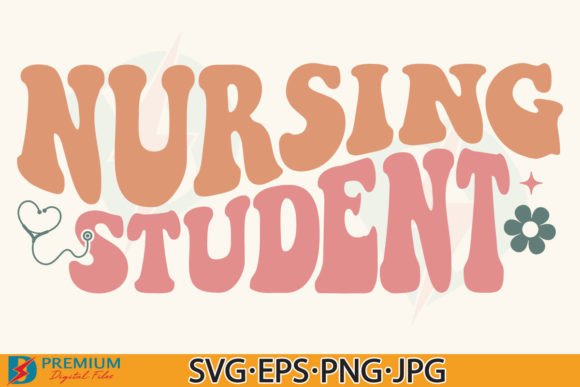 Nursing Student SVG PNG, Retro Nurse