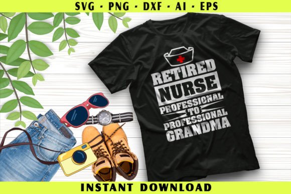 Retired Nurse Professional Grandma