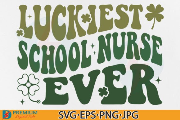 School Nurse St Patrick’s Day, Lucky SVG