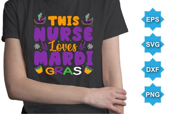 This Nurse Loves Mardi Gras SVG T-Shirt